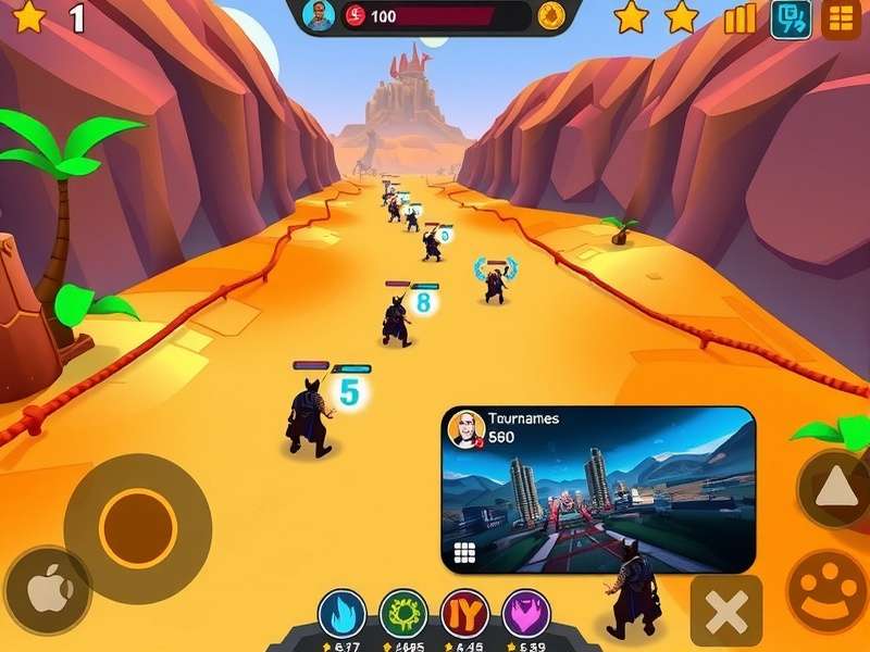 Orange Rock gameplay screenshot showing vibrant graphics and intuitive interface